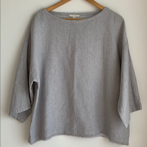 Eileen Fisher Tops - Eileen Fisher organic linen and cotton boxy top